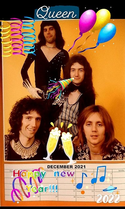 QUEEN - Kalender Neujahrsgruß für 2022