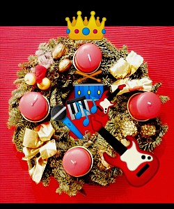 Adventskranz 2021, zu Ehren einer ganz besonderen britischen Band ....