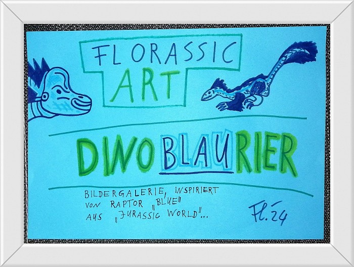 Eine aktuelle Reihe von eigenen Dinosaurier - Malereien, inspiriert durch den Raptor 
