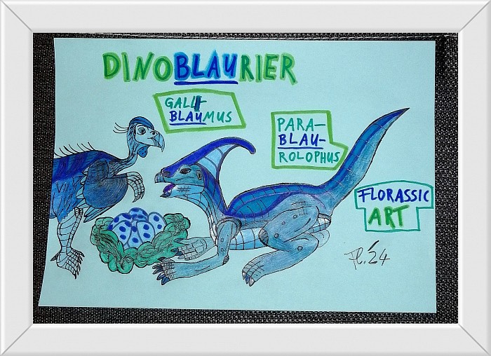 GalliBLAUmus & ParaBLAUrolophus.