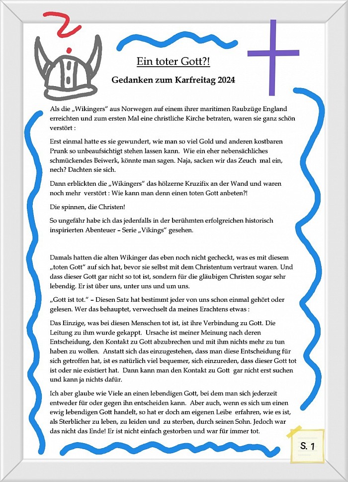 Gedanken zum Karfreitag 2024 ✝️